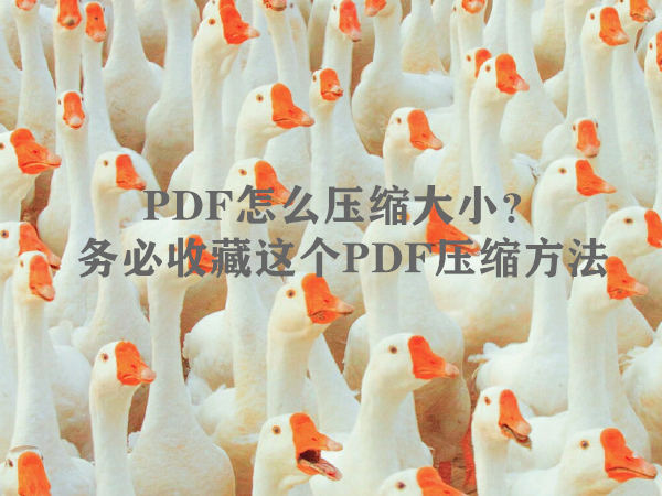 PDF怎么压缩大小？务必收藏这个PDF压缩方法